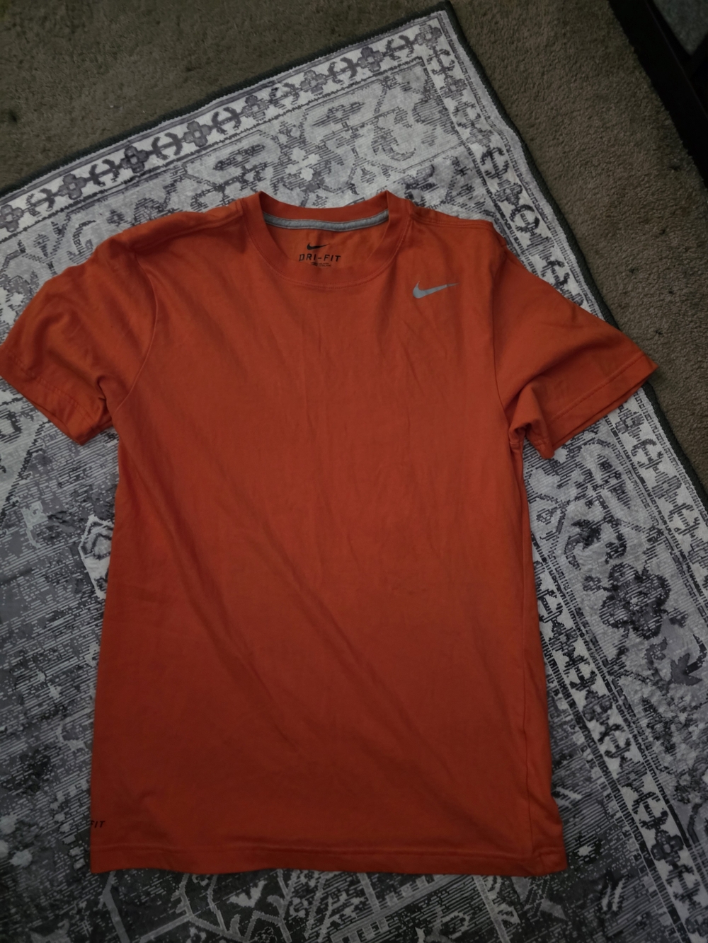Nike Orange Short-Sleeve Dri-FIT Athletic Tee